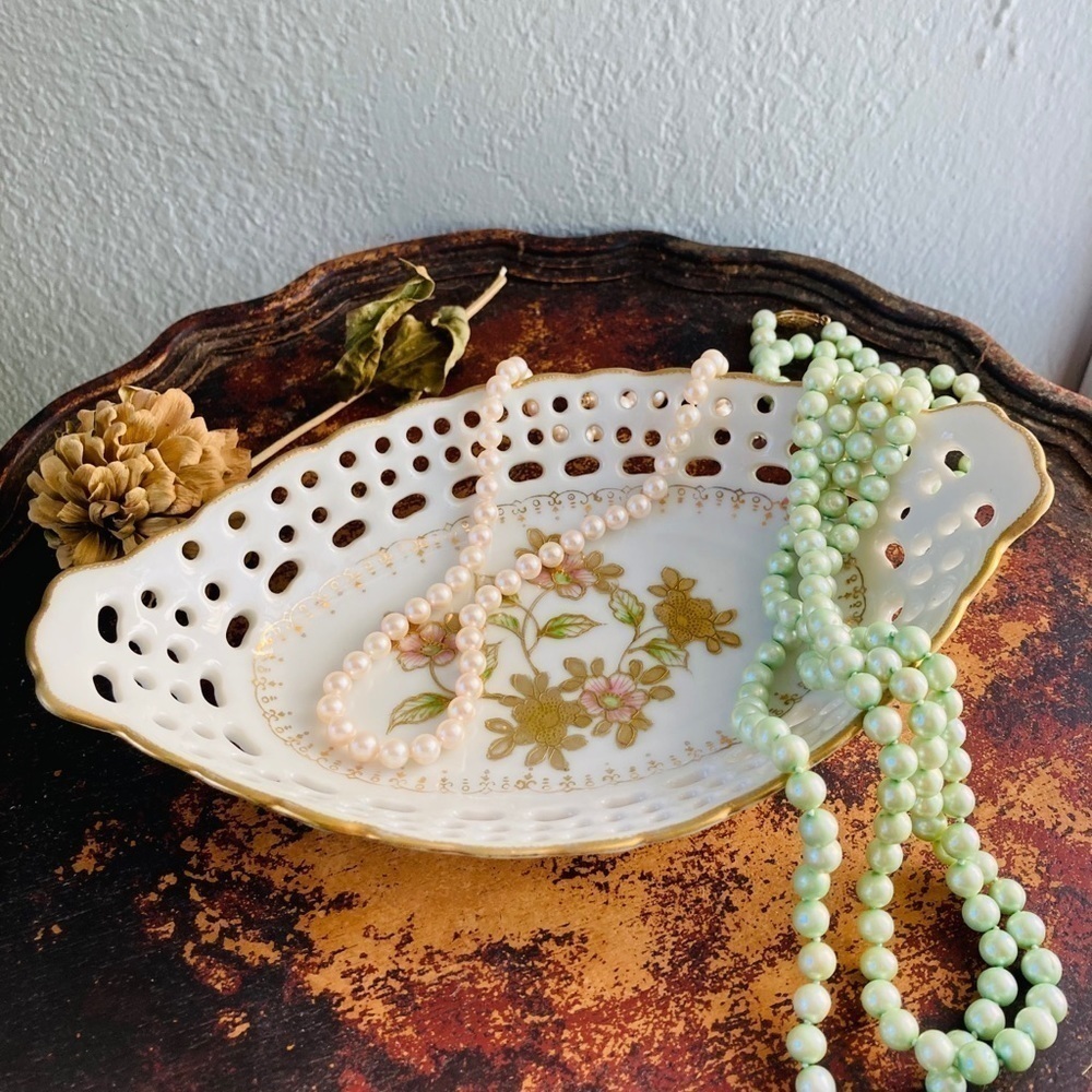 40’s Occupied Japan Floral Dish